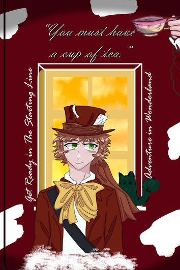 Mad Hatter Notebook Cover