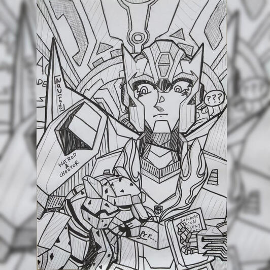 Hot Rod and Cheetor :3