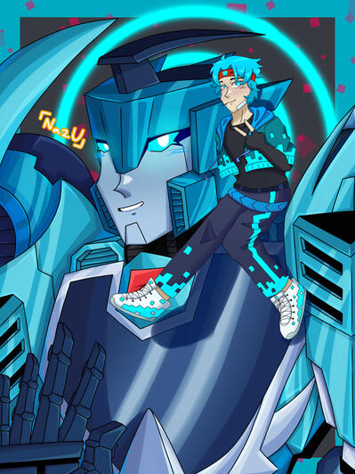 Blurr and Cyan